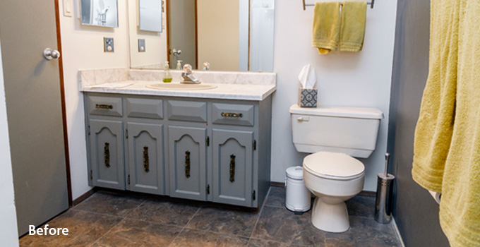 Out With The Old Bathroom, Bathroom Vanities Co Op